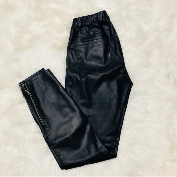 Zara Pants - Zara black vegan leather pants